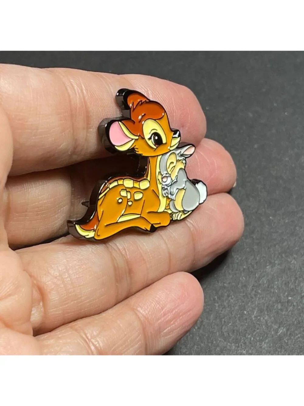 Bambi Thumper Lapel Pin Deer Rabbit Friends Badge Brooch Accessories Jewelry Pin